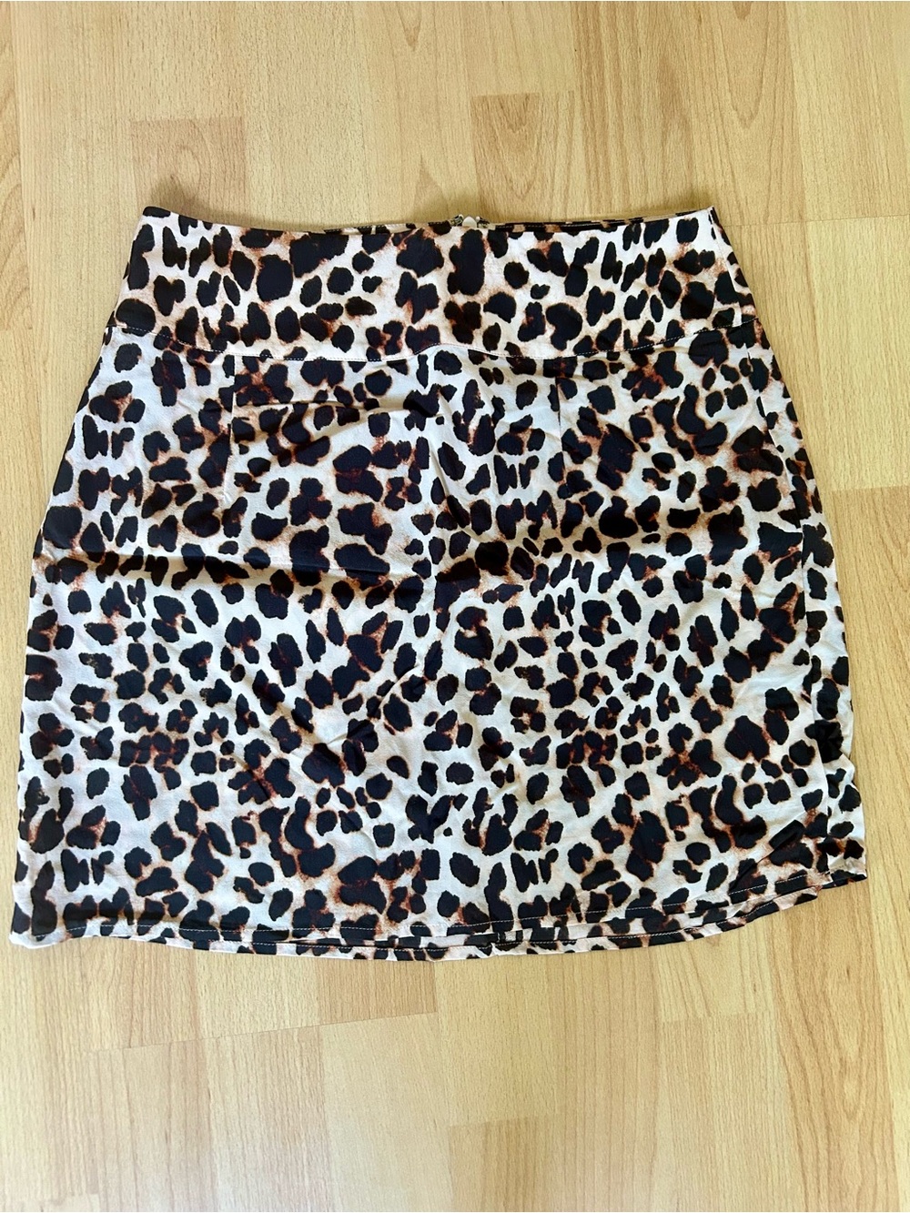 For Love & Lemons Leopard Print Mini Skirt, Small, Silk, Like New